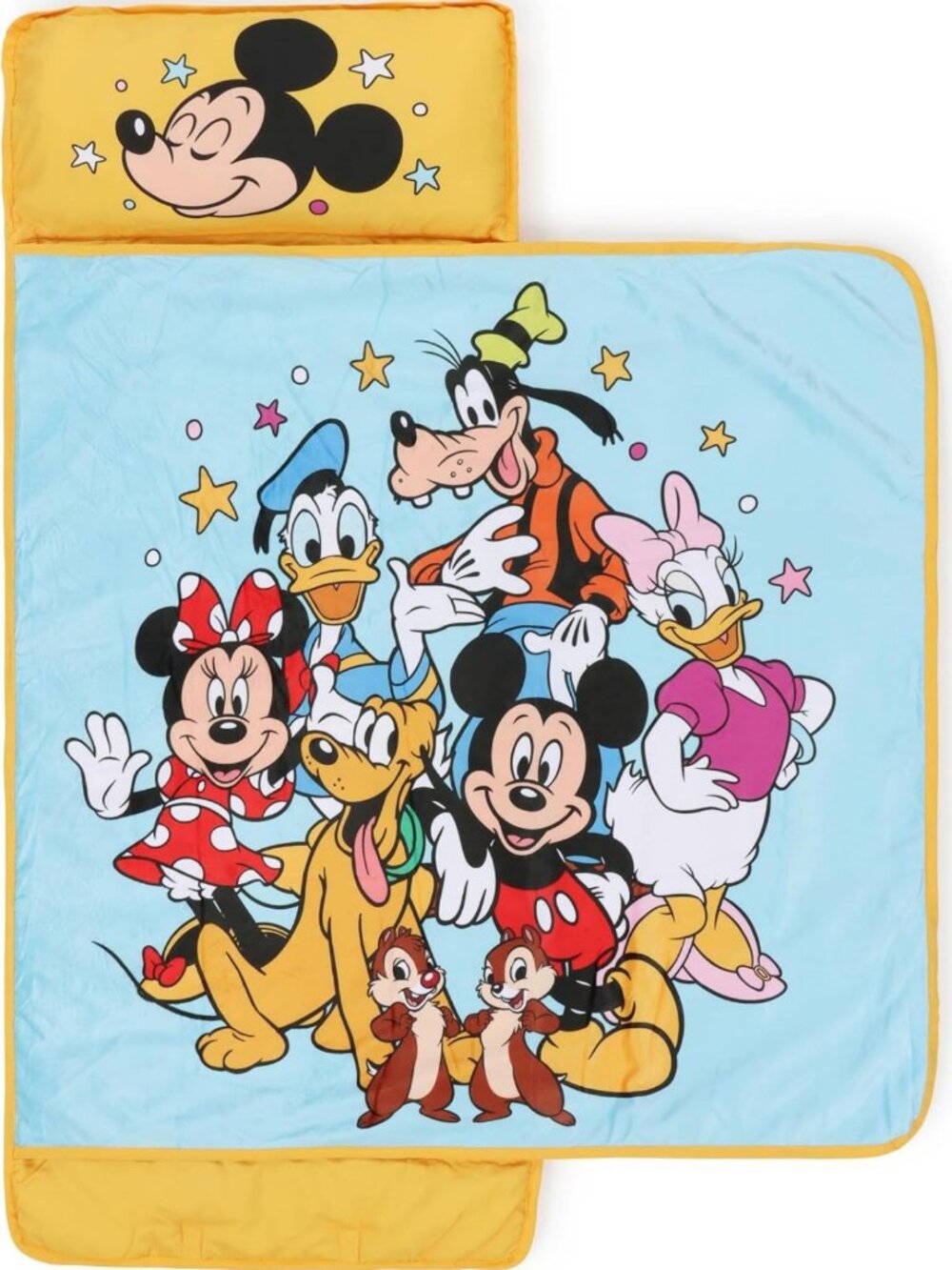 Cozy Kids Nap Mat with Pillow & Blanket – Soft 46"x20" Microfiber for School